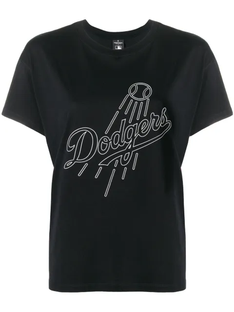 COUNTY OF MILAN Dodgers slogan T-shirt Black CWAA030E180471831006