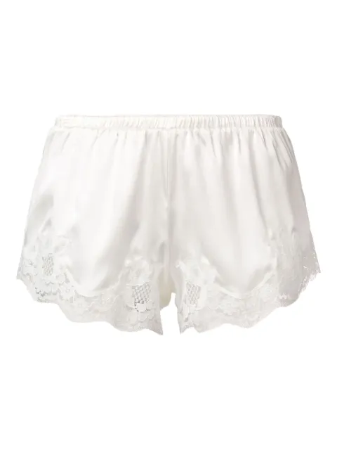 Dolce & Gabbana lace-detail satin shorts White O3A02TFUAD8