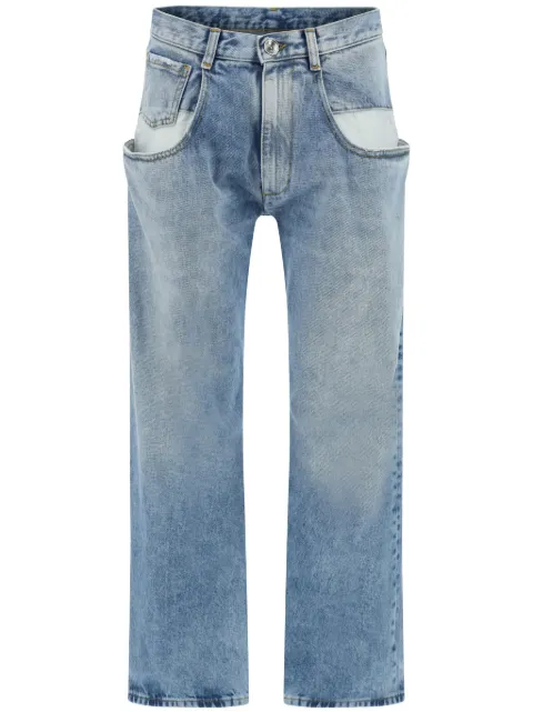 Maison Margiela straight jeans with contrasted pockets Blue S51LA0052S30513