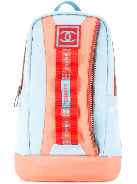 CHANEL Pre-Owned Sports Line Hi Summer CC Backpack Bag Black 7590614