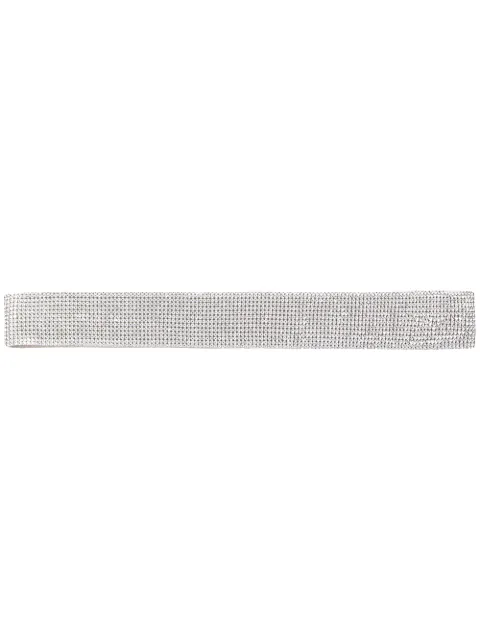 Dolce & Gabbana rhinestone-embellished elasticated belt Metallic FB304ZGDJ60