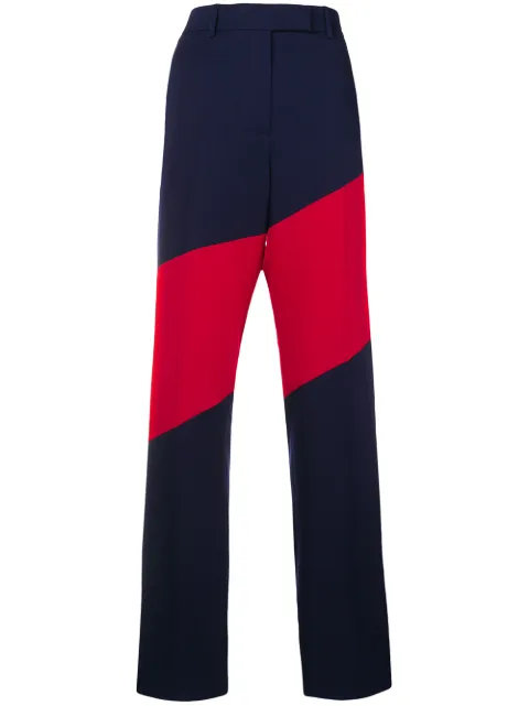 Calvin Klein bicolour trousers Blue 83WWPA89W093B