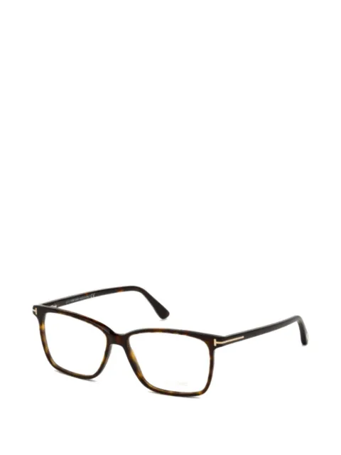 TOM FORD Eyewear Block square-frame glasses Brown TF5478B