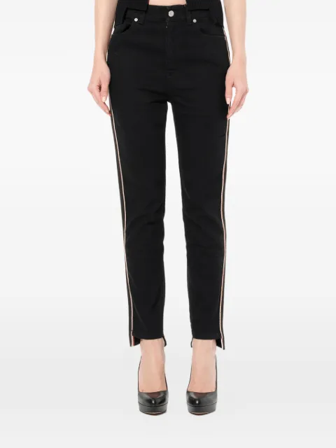 Alexander McQueen military-inspired cropped jeans Black 527848QLM06