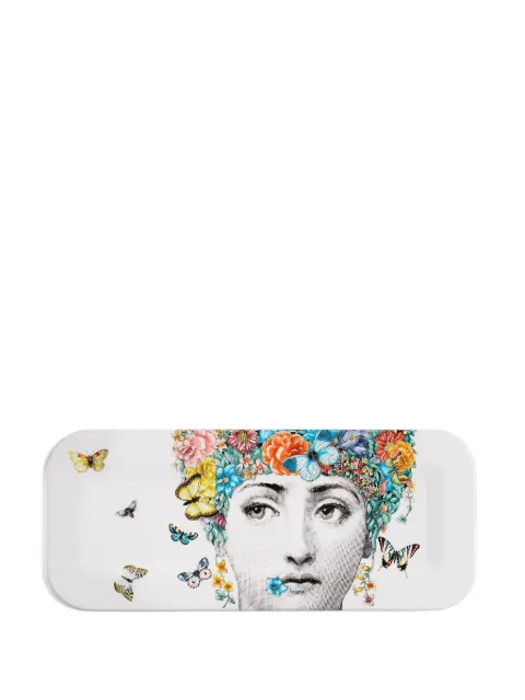 Fornasetti Fior Di Lina tray White C21Y800