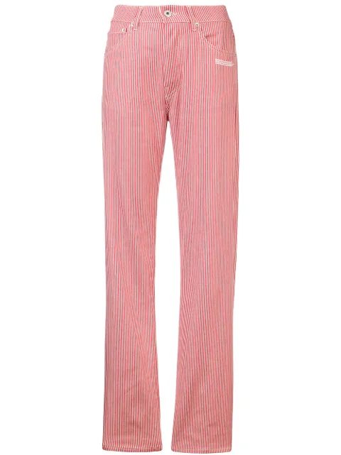 Off-White striped jeans Red OWYA001E18B130622001