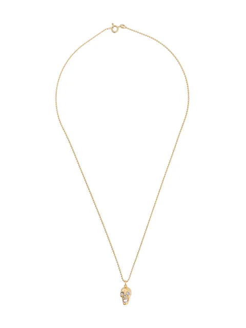 True Rocks two tone skull pendant necklace Metallic TWOTONESKULLGOLDPENDANT