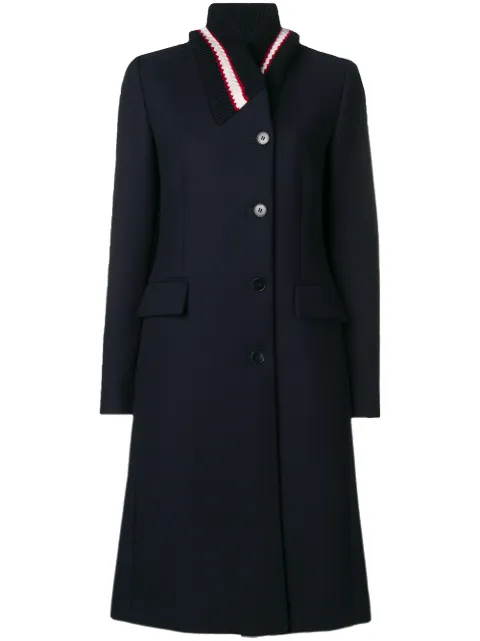 Stella McCartney tailored single-breasted coat Blue 532928SJB30
