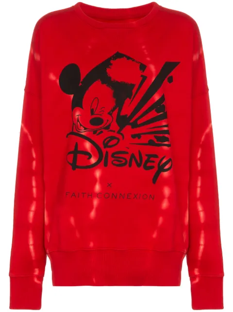 Faith Connexion Mickey Long-Sleeved Cotton Red Sweatshirt Red X3351J0RDY3