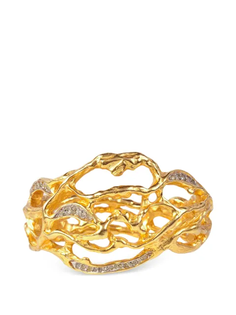 Elizabeth Taylor open-work-design cuff bracelet Gold BL003365