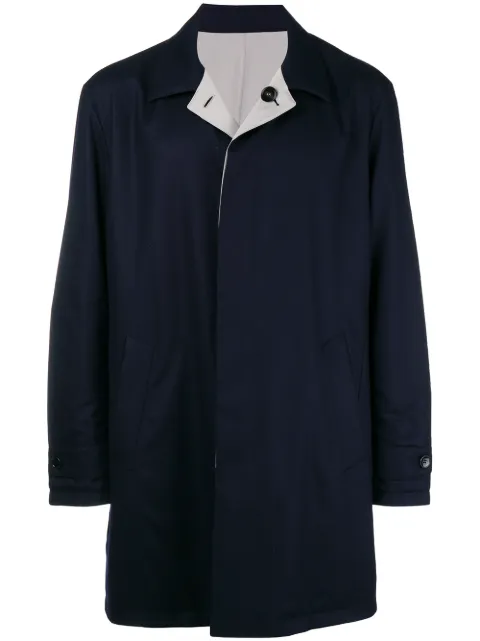 Manzoni 24 boxy single-breasted coat Blue 18U008AME