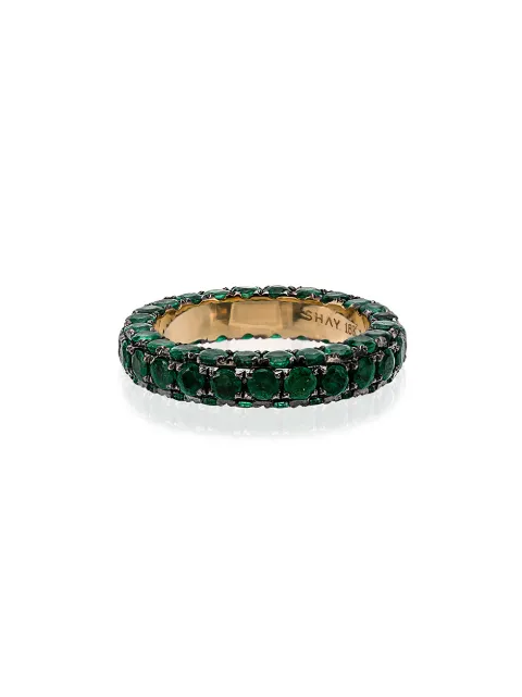 SHAY green and yellow gold 3 side emerald ring Green SR108YGEM18