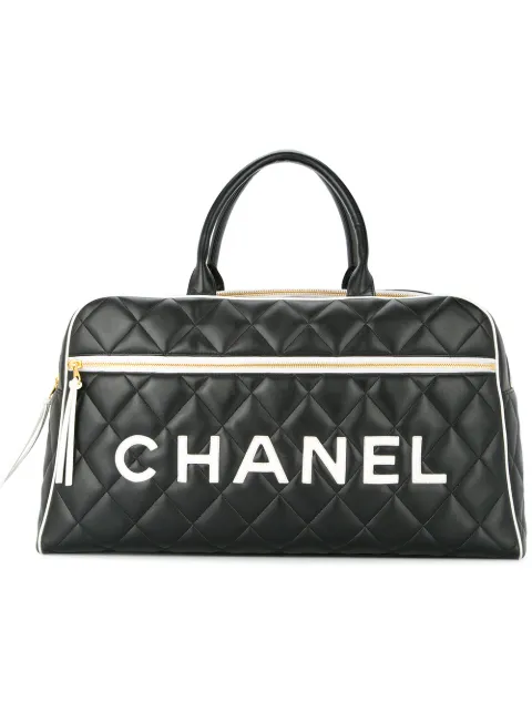 CHANEL Pre-Owned CC logos Boston hand bag Black 3595950