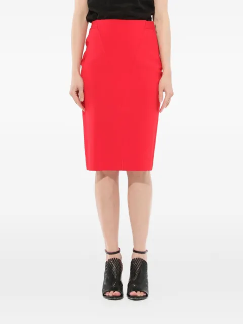 Givenchy V front pencil skirt Red BW404S4Z1M