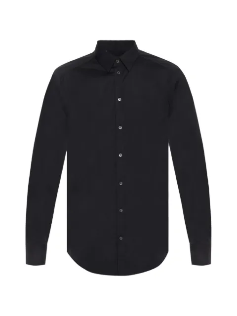 Dolce & Gabbana long-sleeve tailored shirt Black G5EJ0TFUMRY