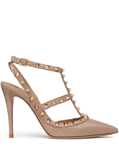 Valentino Garavani Rockstud leather pumps Neutrals WS0393VNW
