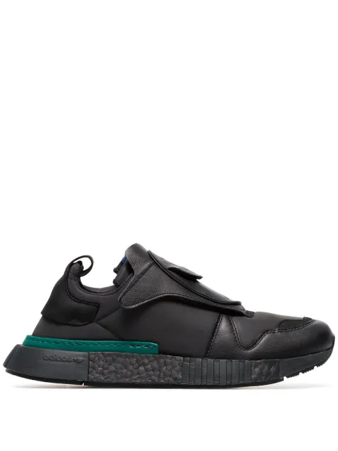 adidas black futurepacer leather sneakers Black B37266