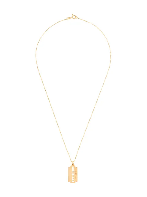 True Rocks razor pendant necklace Metallic RAZORGOLDWOMEN