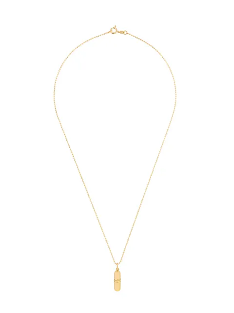 True Rocks small pill pendant necklace Metallic GOLDSMALLPILLWOMEN