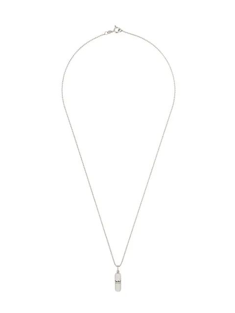 True Rocks small pill pendant necklace Metallic SILVERSMALLPILLWOMEN
