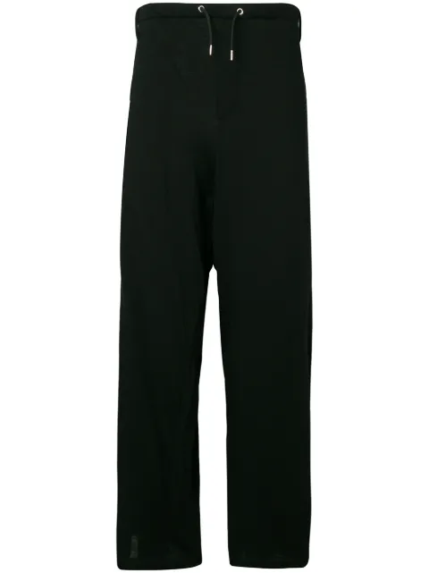 McQ Swallow stripe detail trousers Black 499279RLQ20