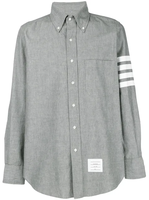 Thom Browne Chambray 4-Bar shirt Grey MWL272E00111