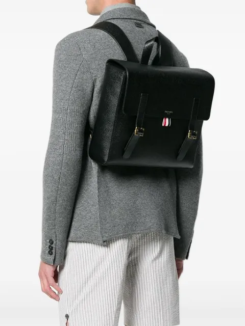 Thom Browne pebble grain book bag Black MAG152A00198
