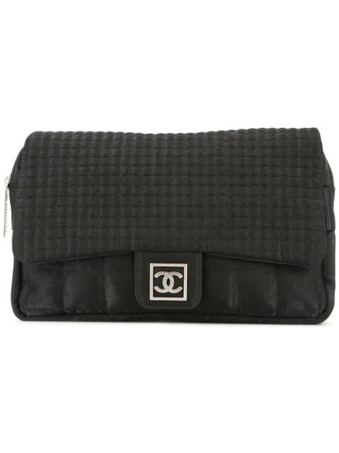 CHANEL Pre-Owned 2005-2006 square square quilted backpack Black 10894074