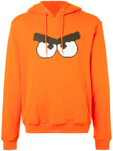 Mostly Heard Rarely Seen 8-Bit Angry print hoodie Yellow MHEB08AHKH21