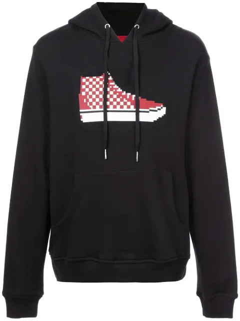 Mostly Heard Rarely Seen 8-Bit Hi-top print hoodie Black MHEB08AHKH08