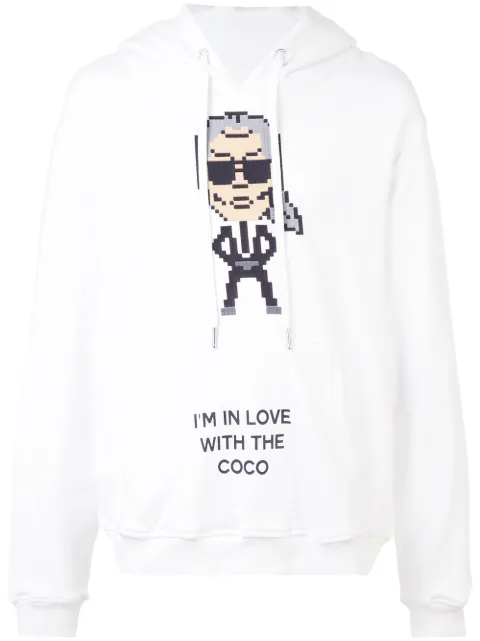 Mostly Heard Rarely Seen 8-Bit Coco print hoodie White MHEB08AHKH01