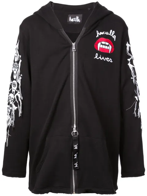 Haculla Captive zipped hoodie Black HA08AHKH08