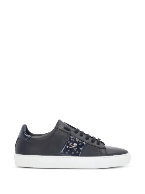 Philipp Plein skull studded low-top sneakers Blue MSC1580PLE075N
