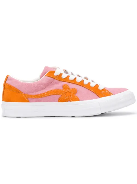 Converse floral embellished sneakers Pink 162125C