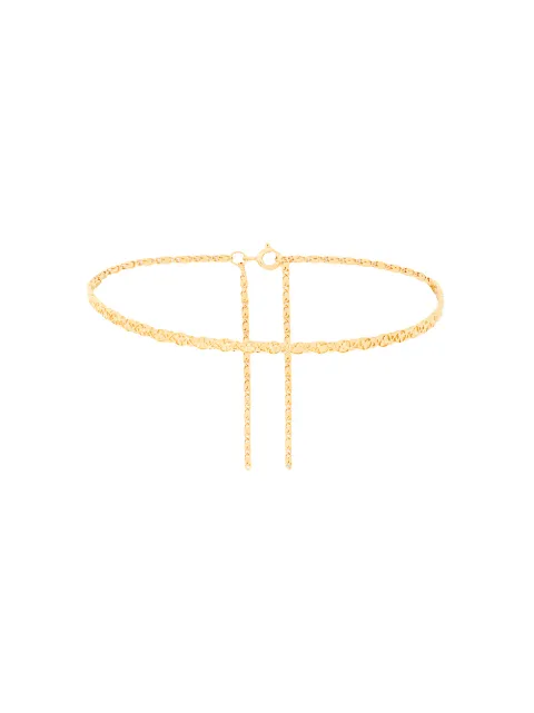 Wouters & Hendrix My Favourites fine rigid cast ribbon choker Metallic KF146G