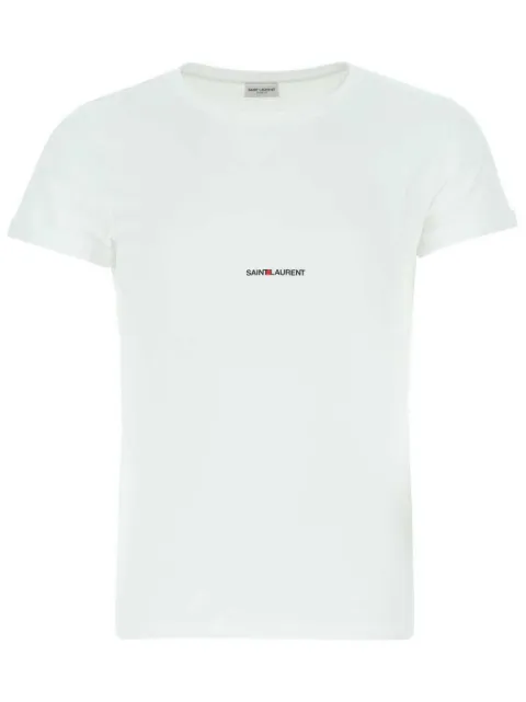 Saint Laurent logo-print T-shirt White 464572YB2DQ