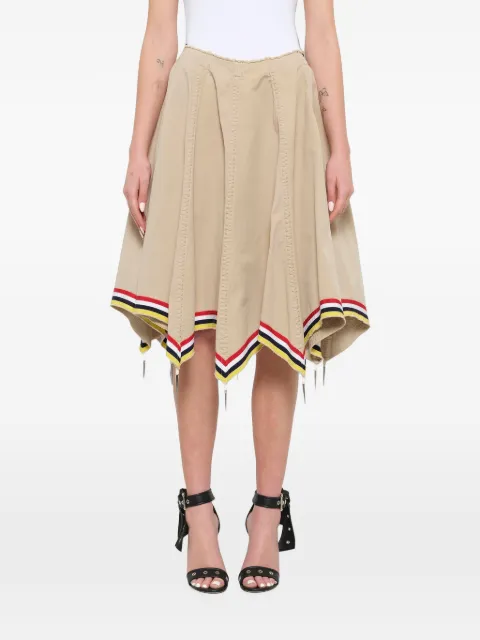 JW Anderson umbrella effect pleated midi skirt Neutrals SK00218D
