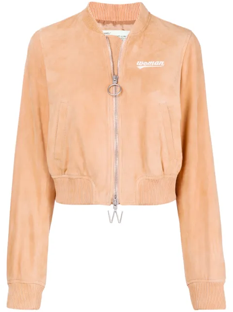 Off-White free as a butterfly bomber jacket Neutrals OWJA002R187800030320