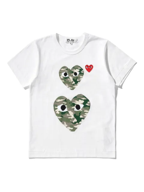 Comme Des Garçons Play heart eyes T-shirt White P1T245