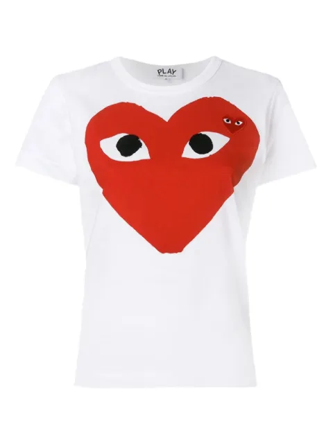 Comme Des Garçons Play heart-eyes T-shirt White P1T025C