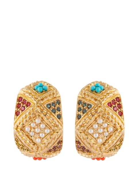 Susan Caplan Vintage 1980s D'Orlan clip-on earrings Gold ER020137