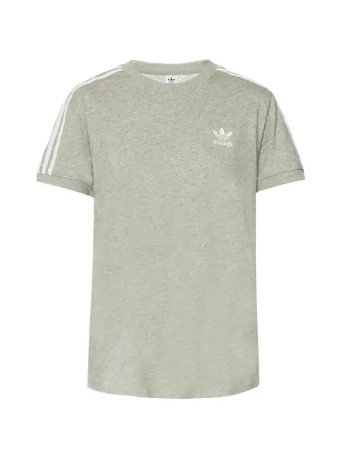 adidas striped overarm logo T-shirt Grey CY49820