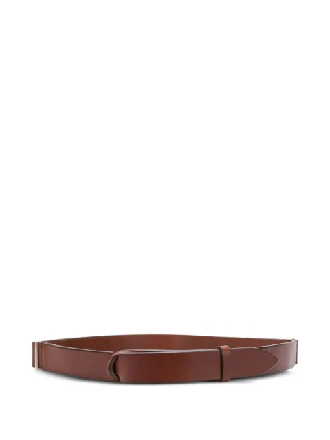 Orciani Nobuckle belt Brown NB0004BUL
