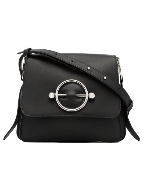 JW Anderson black disc leather cross body bag Black HB00918D404999