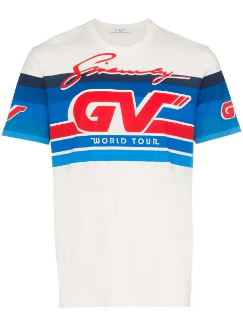 Givenchy motorcross logo print t-shirt White BM70BH3002