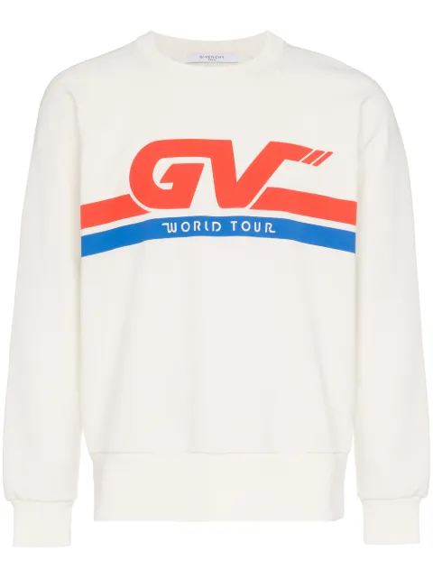 Givenchy Motorcross print cotton sweatshirt White BM70BM306C