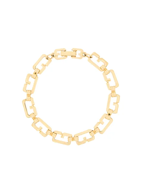 Givenchy Pre-Owned 1980s G Link Bracelet Gold BL008200