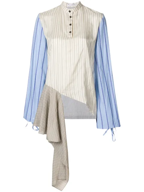 JW Anderson asymmetric ruffle blouse Multicolour TP00818D
