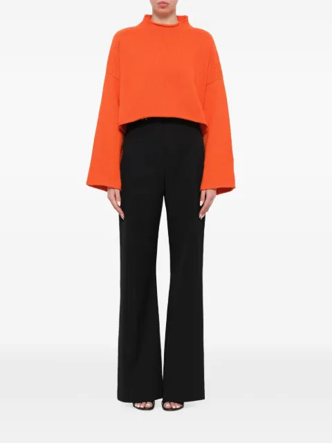 JW Anderson cable-detail knit sweater Orange KW00618D