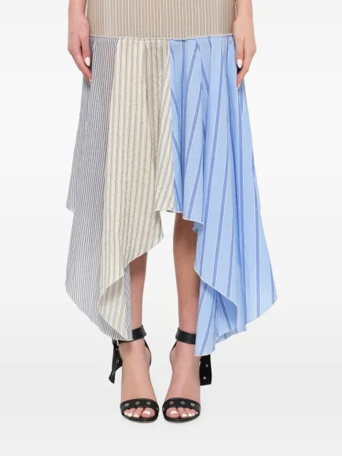 JW Anderson asymmetric midi skirt Neutrals SK00618D
